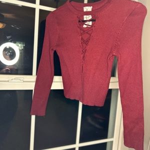 Sexy Long Sleeve Crop